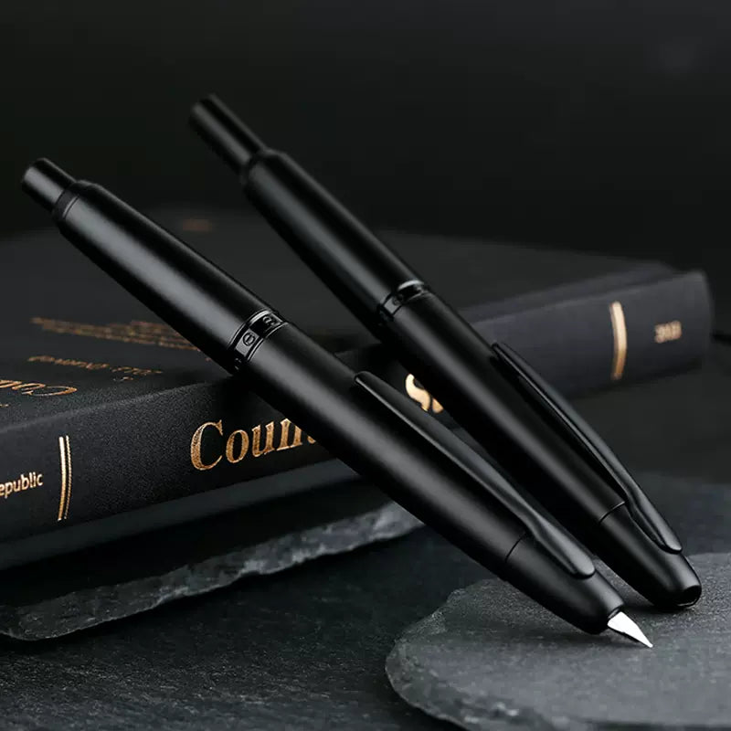 Majohn A1 Press Fountain Pen with Box,Retractable Extra Fine Nib