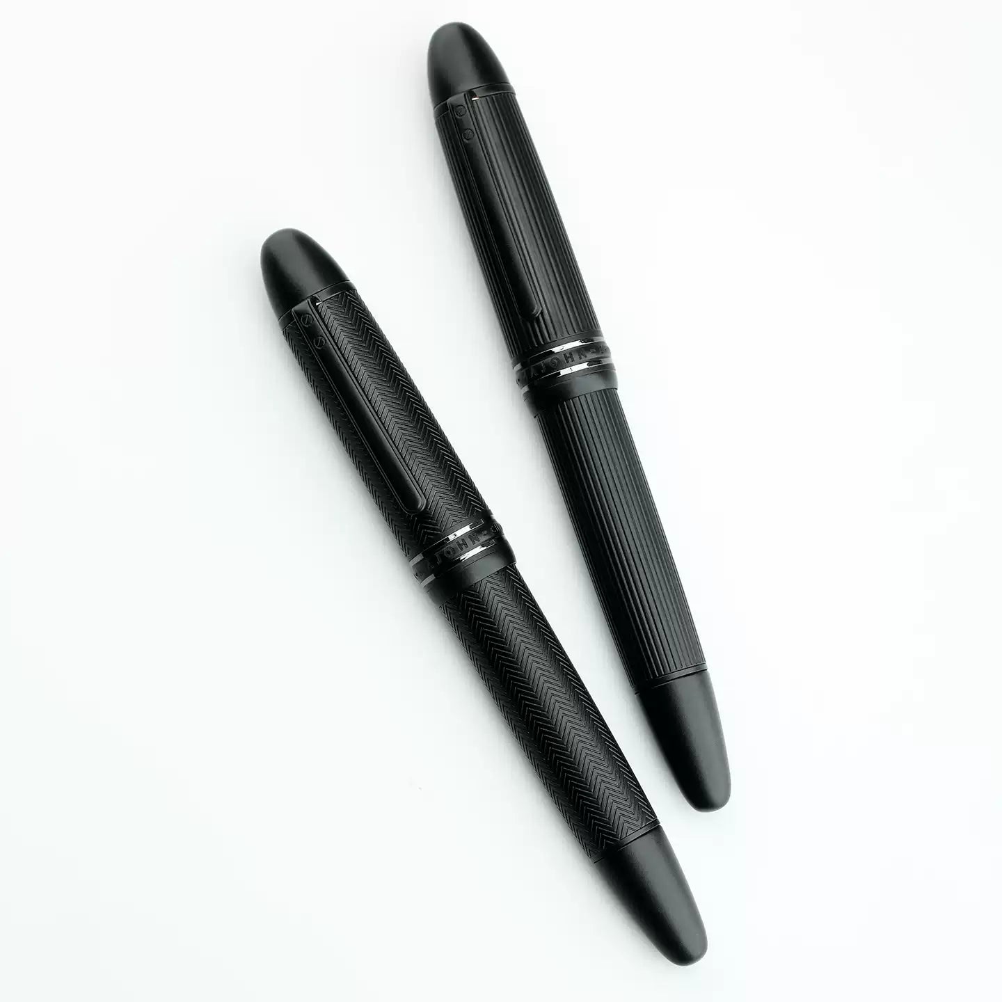 MAJOHN P141 Fountain Pen | Brass Engraved Metal Body | Differential Piston | Large Format Men's Pen