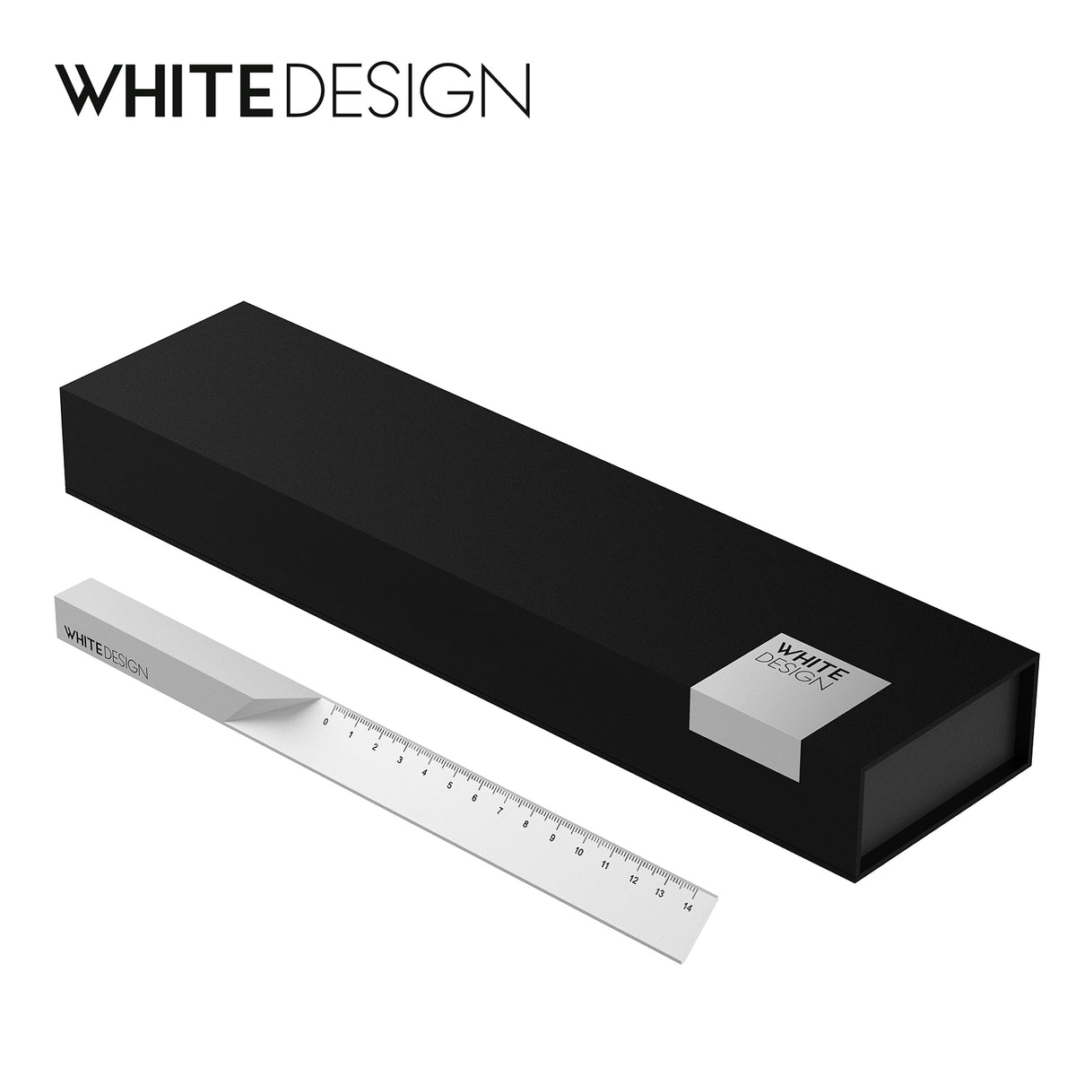 Metal 15 Inch Ruler Aluminum Ruler 15cm - Premium Metal Office Stationery
