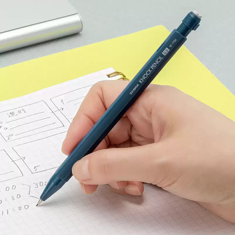 Zebra M-1700 Knock Shaker Mechanical Pencil -0.5mm with Leads