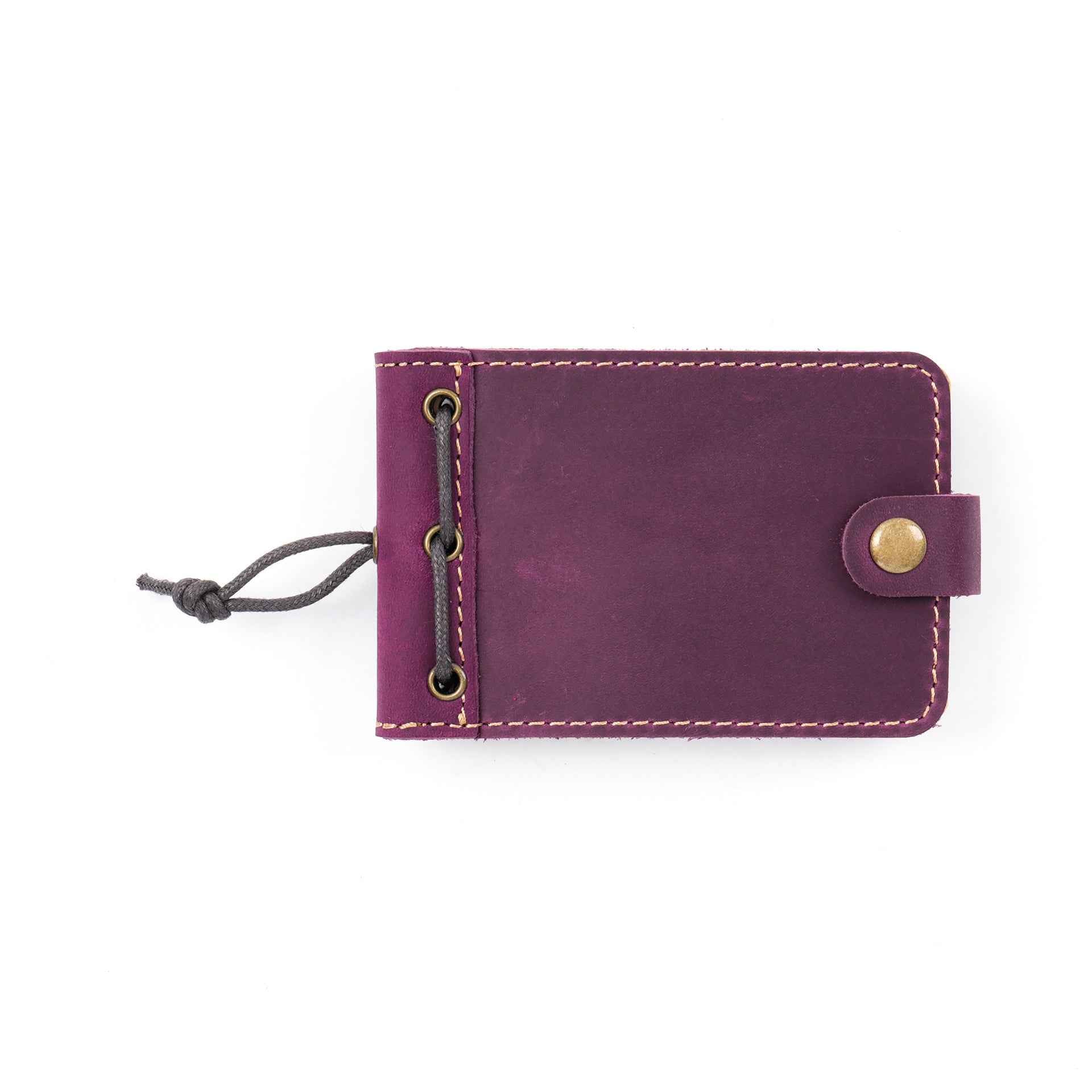 Mini Leather Pocket Notebook – 88-Sheet Memo Pad for Notes,Lists Purple