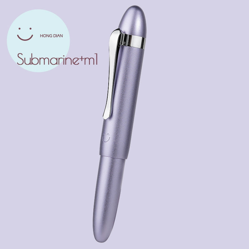 Hongdian Mini Pocket Travel Fountain Pen Submarine Shape Aluminium