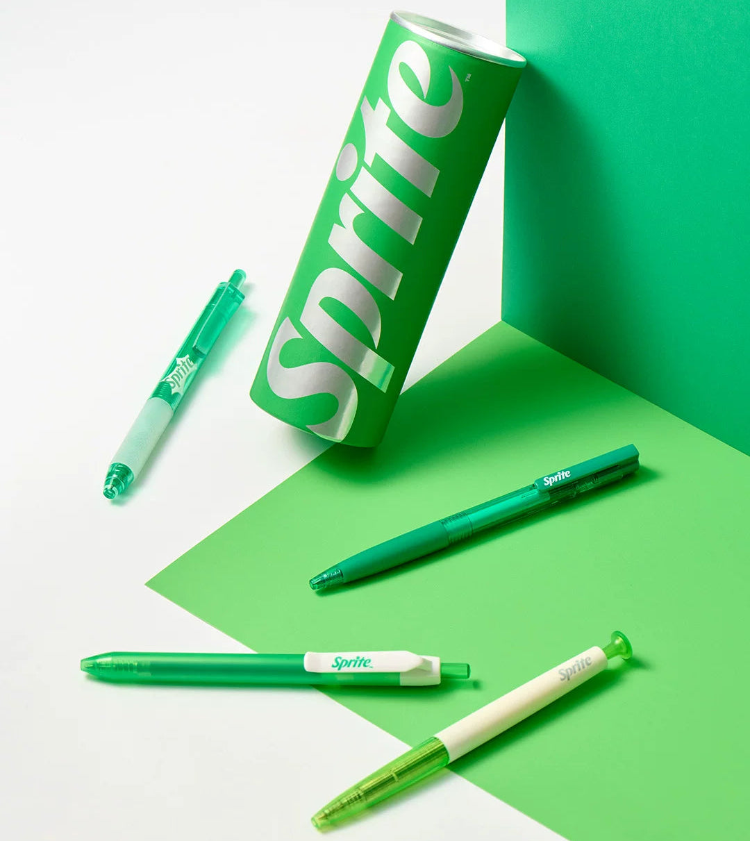 KACO x Sprite Limited Edition Click Gel Pen Black Ink 0.5mm 4-Pack