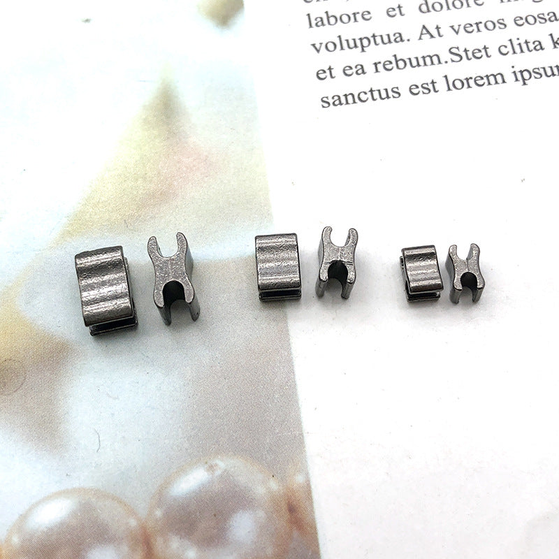 #5 zipper repair kit: metal slider retainer clips and insertion pins, 3 pieces