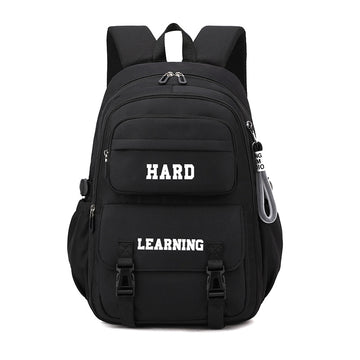 College Backpack for Women – Large Capacity Oxford Fabric Laptop Bag Black