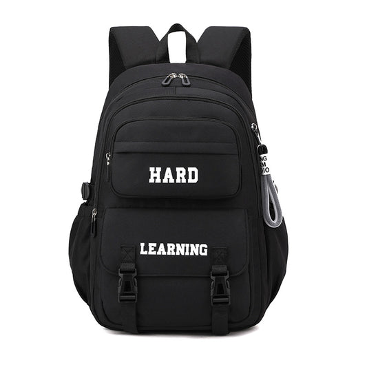 College Backpack for Women – Large Capacity Oxford Fabric Laptop Bag Black