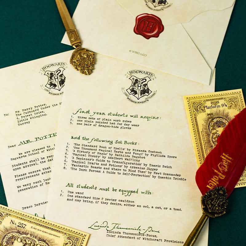 20x Harry Potter Hogwarts Acceptance Letter Set – Cosplay Prop