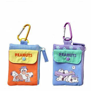 Snoopy Cute Dog Cartoon Color-Block Coin Purse