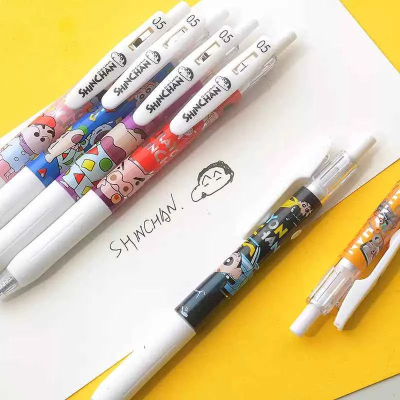 KOOKEI Crayon Shin-Chan Gel Pen 6-Pack 0.5mm Black
