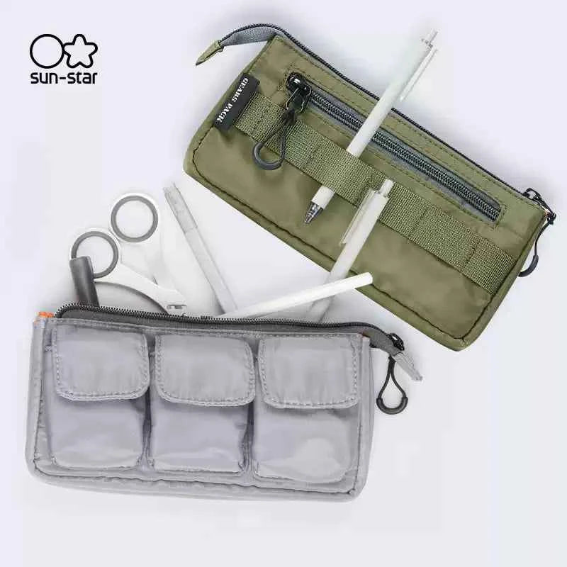 Sun-Star Gears Pack Multi-Function Pencil Case with Multiple Pockets