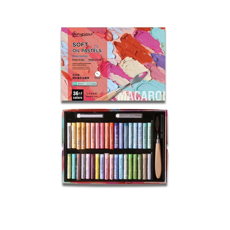 GIORGIONE Soft Oil Pastels for Artistis,24/36/48 Macaron Color