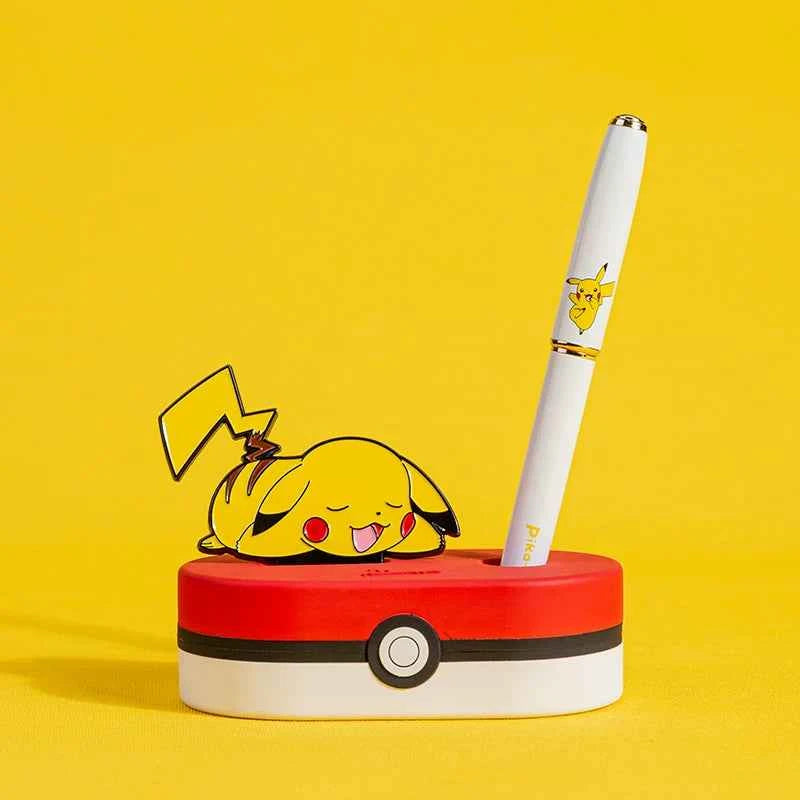 Pimio Pokemon Pikachu Fountain Pen with Stand & Gift Box