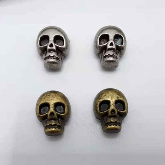 11x9MM Skull Head Punk Rivets – Gothic Metal Studs 30 Pack