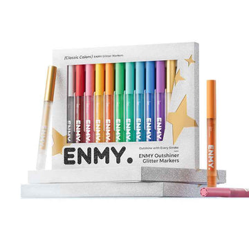 ENMY 12 Colors Outshiner Glitter Markers Pen
