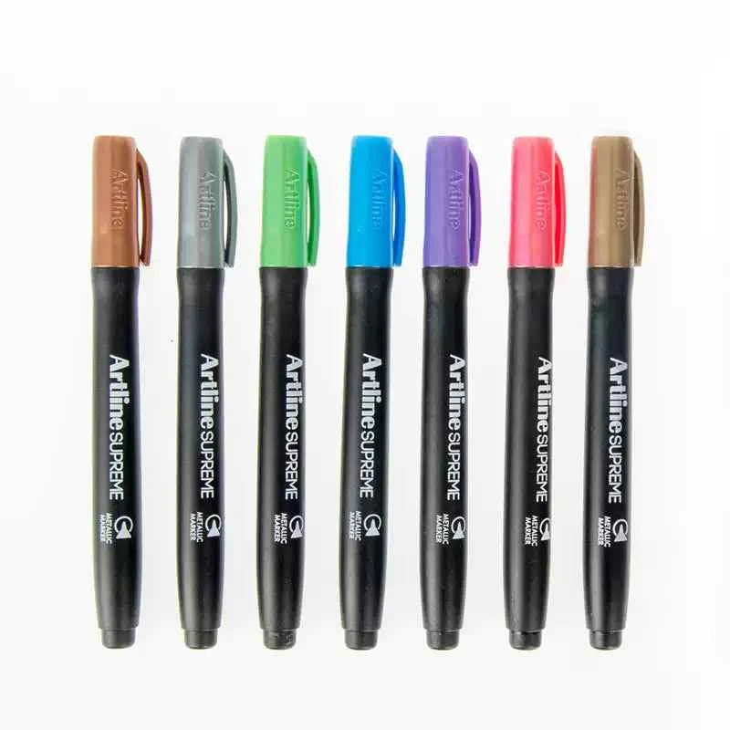 Artline SUPREME Metallic Marker Sets | 1.0mm Bullet Tip | 4 Pack