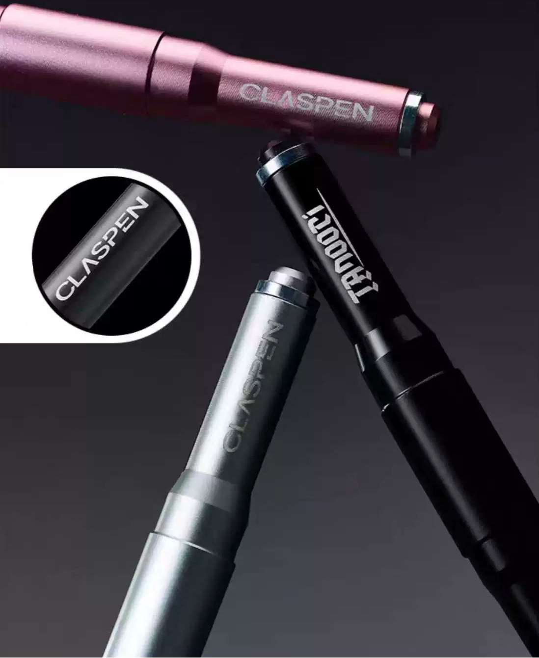 TANOOCI CLASPEN Premium Magnetic Gel Pen | 0.5mm Black Ink | Metal Body