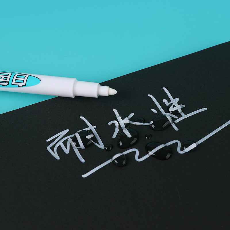 Guangna 801 White Paint Pens Permanent Markers - 12 Pack