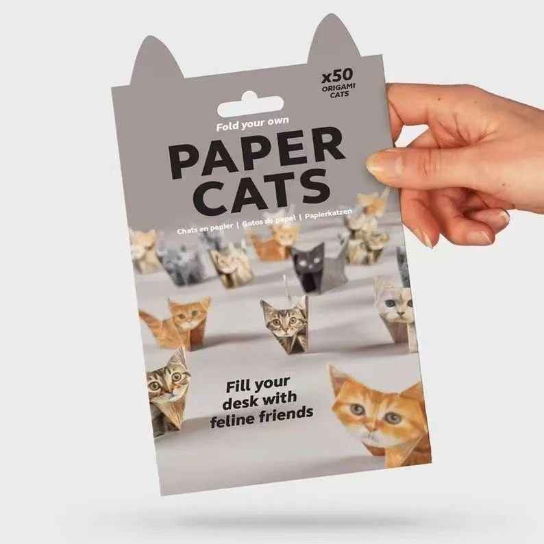 3D Origami Paper Cats and Pups 100 Sheets 2 Pack