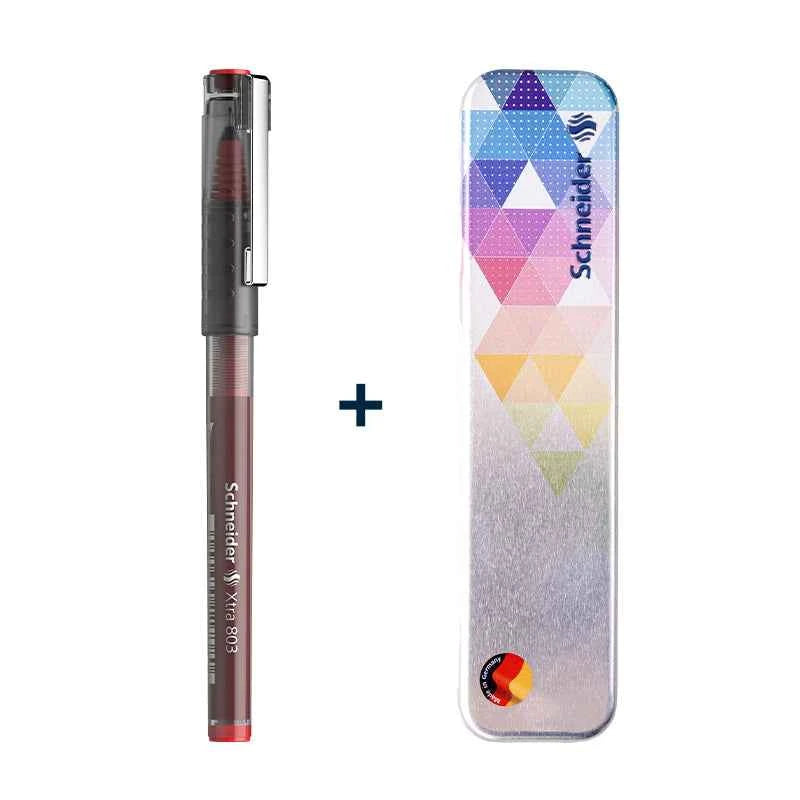 Schneider Xtra 803 Liquid Ink Rollerball Pen with Metal Case
