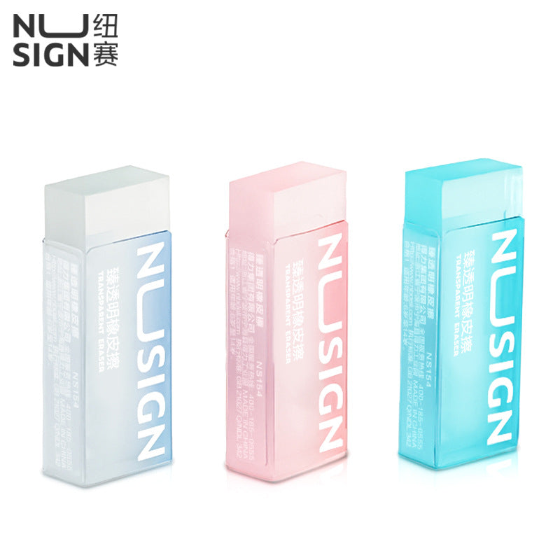 DELI NS154 NUSIGN  3Pcs Rubber Transparent Erasers