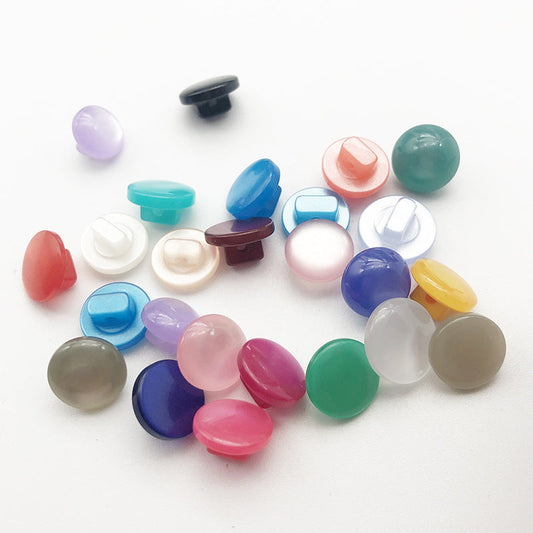 10mm Resin Pearlized Shank Buttons for Kids' Cardigans 120 Pack