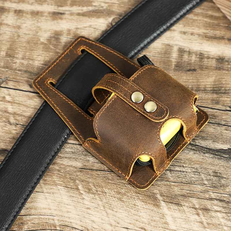 Leather Tape Measure Pouch Belt Tool Carrier Holder