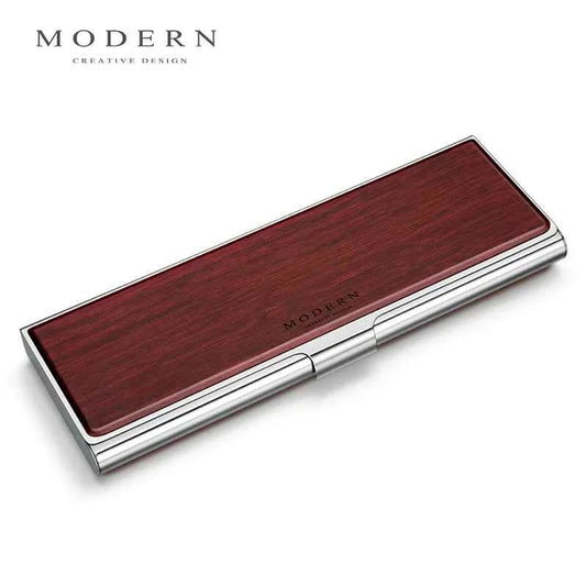 MODERN Stainless Steel Hand-Polished Mirror Pencil Case