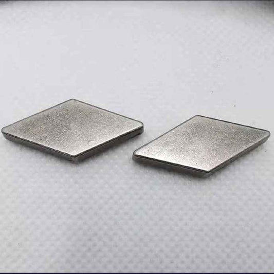 27x12MM Flat Diamond Alloy Rivets Antique Silver Punk Studs 20pcs