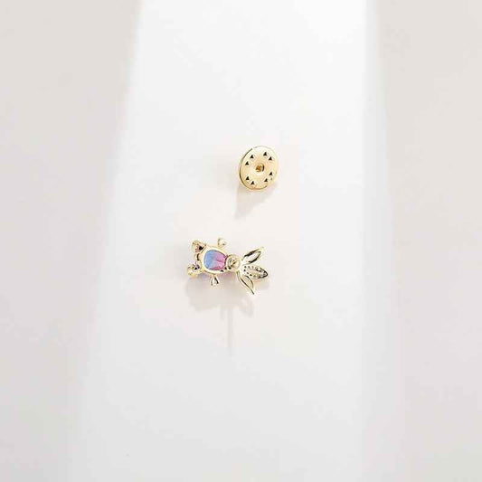 Gradient Zircon Goldfish Brooch – Sparkling Fish Pin 2pcs