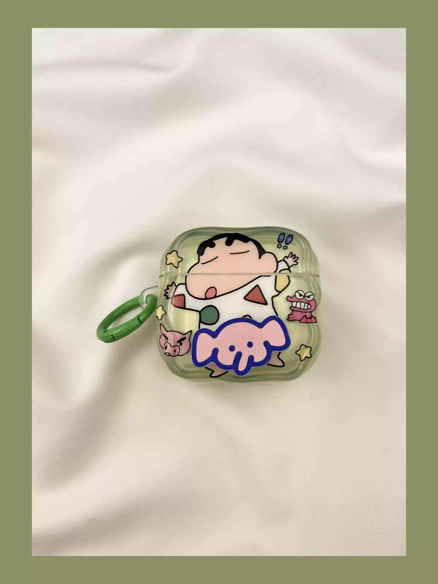 Rotating Elephant Pajamas Crayon Shin-chan AirPods Case A