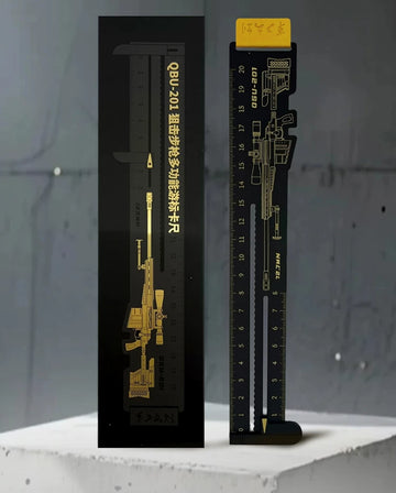 Militärstil Multifunktionslinjal | Skjutmåttdesign