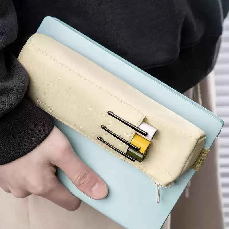 HONGDIAN Pencil Case for Notebook with Adjustable Elastic Band