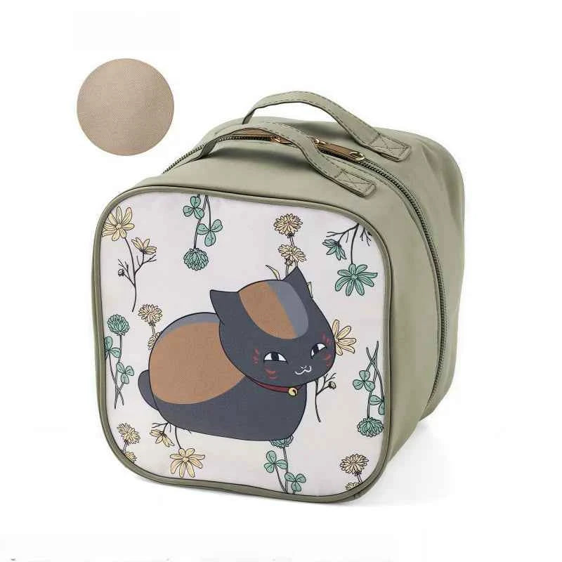 Japanese Cat 3D Top Handle Cosmetic Bag First Aid Kit