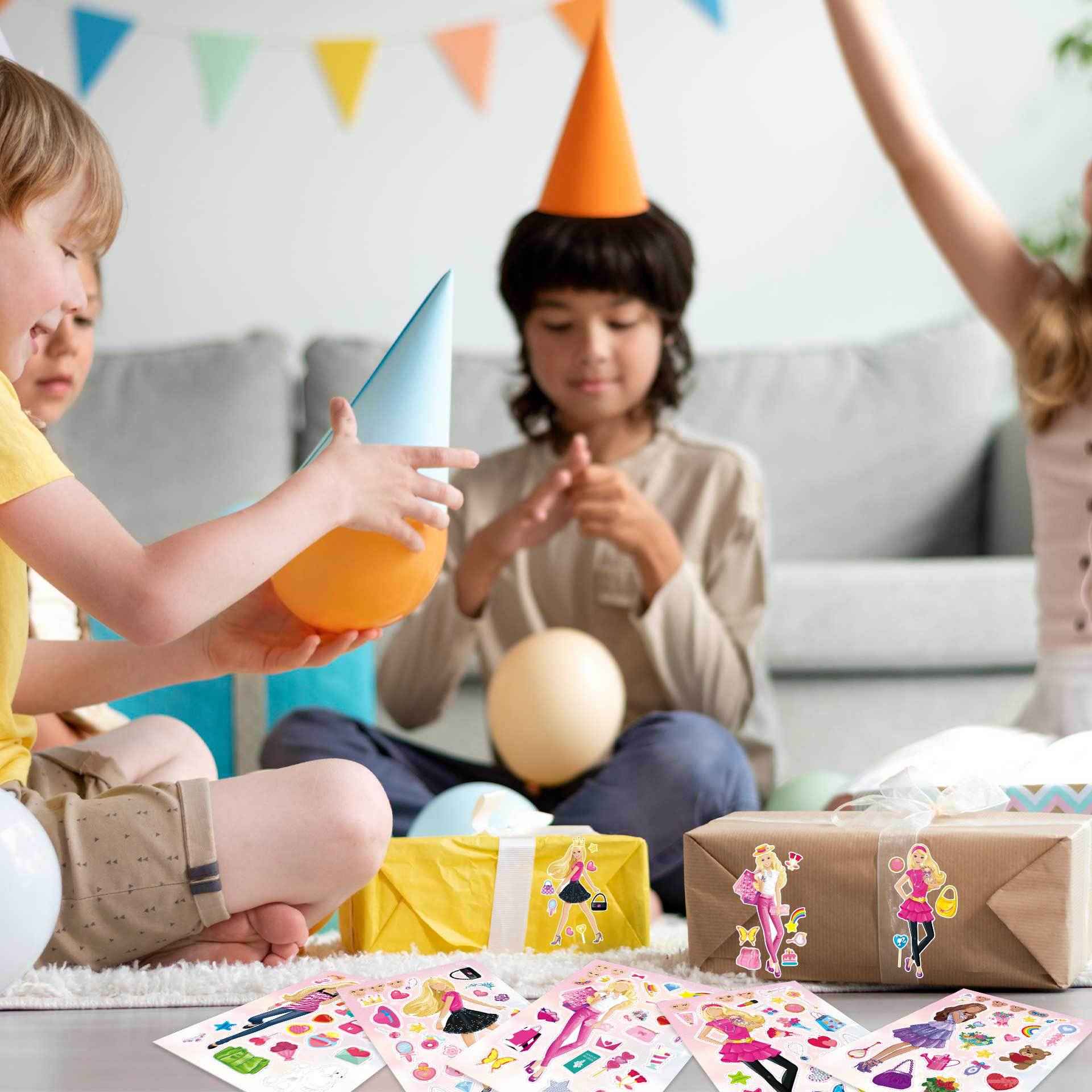 Make a Face Fashion Girls Stickers for Kids 24 Sheets