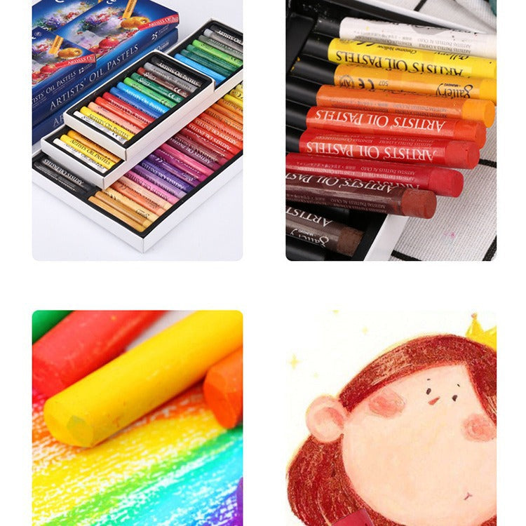 Mungyo Gallery Oil Pastels | Clean-Hands Kids & Artist Crayons — 12 / 25 / 48 Colors