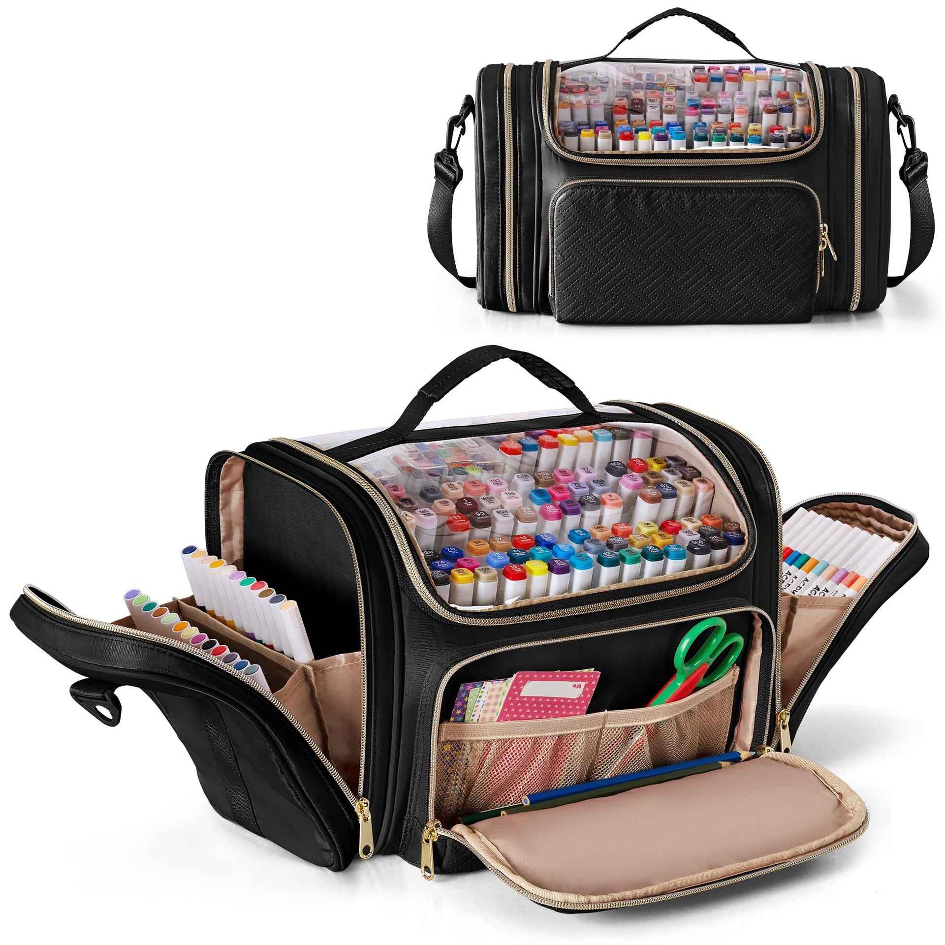 Large Marker Storage Case Marker Organizer Bag for 180-300 Markers