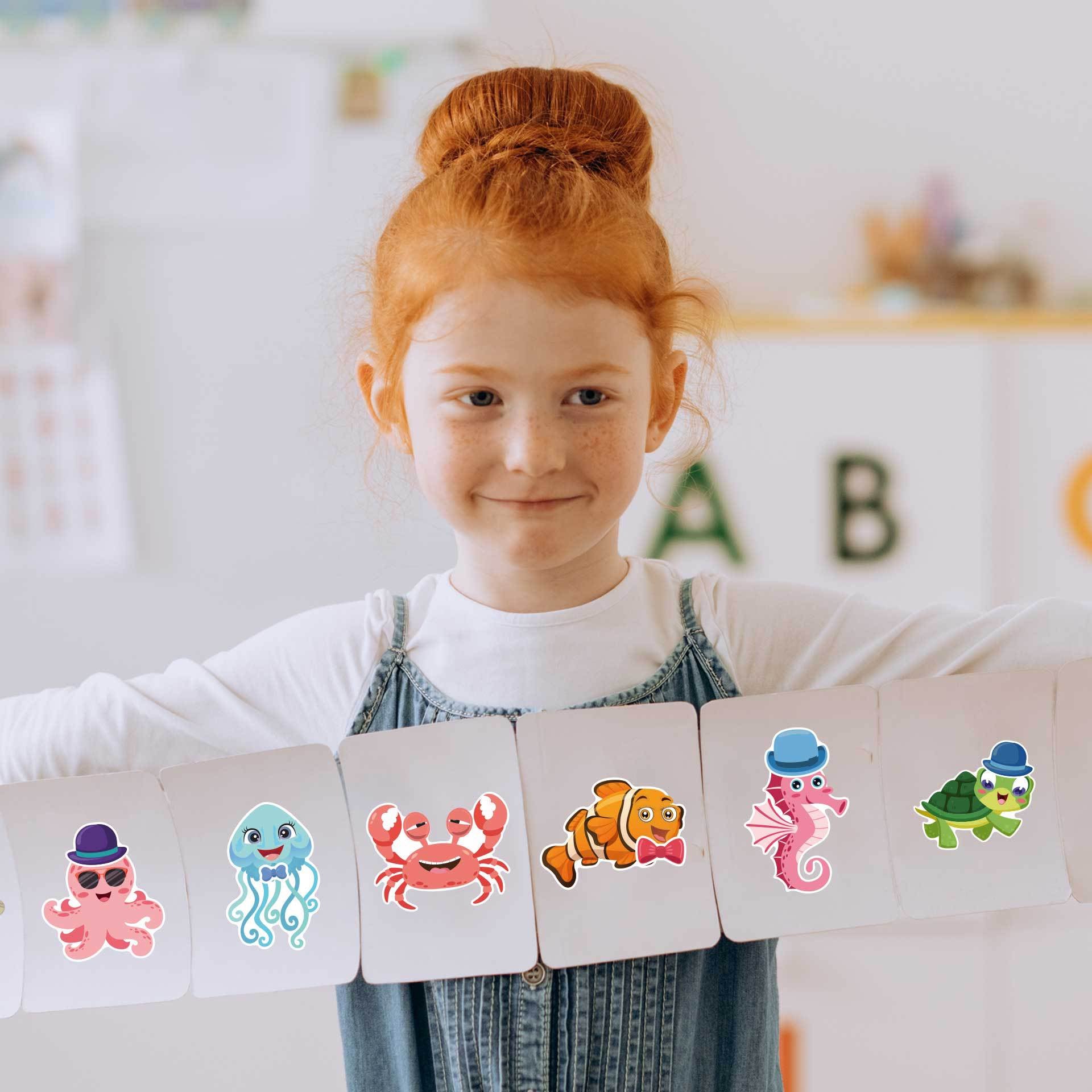 32 Sheets Sea Animals Make Your Own Stickers for Kids