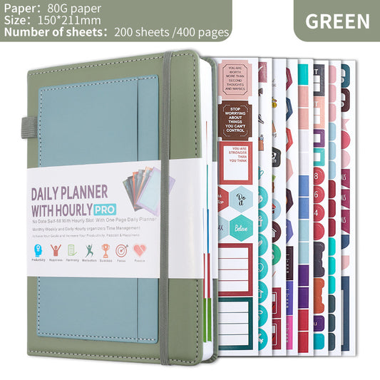Daily Planner with Hourly PRO Schedule & to-do List – A5