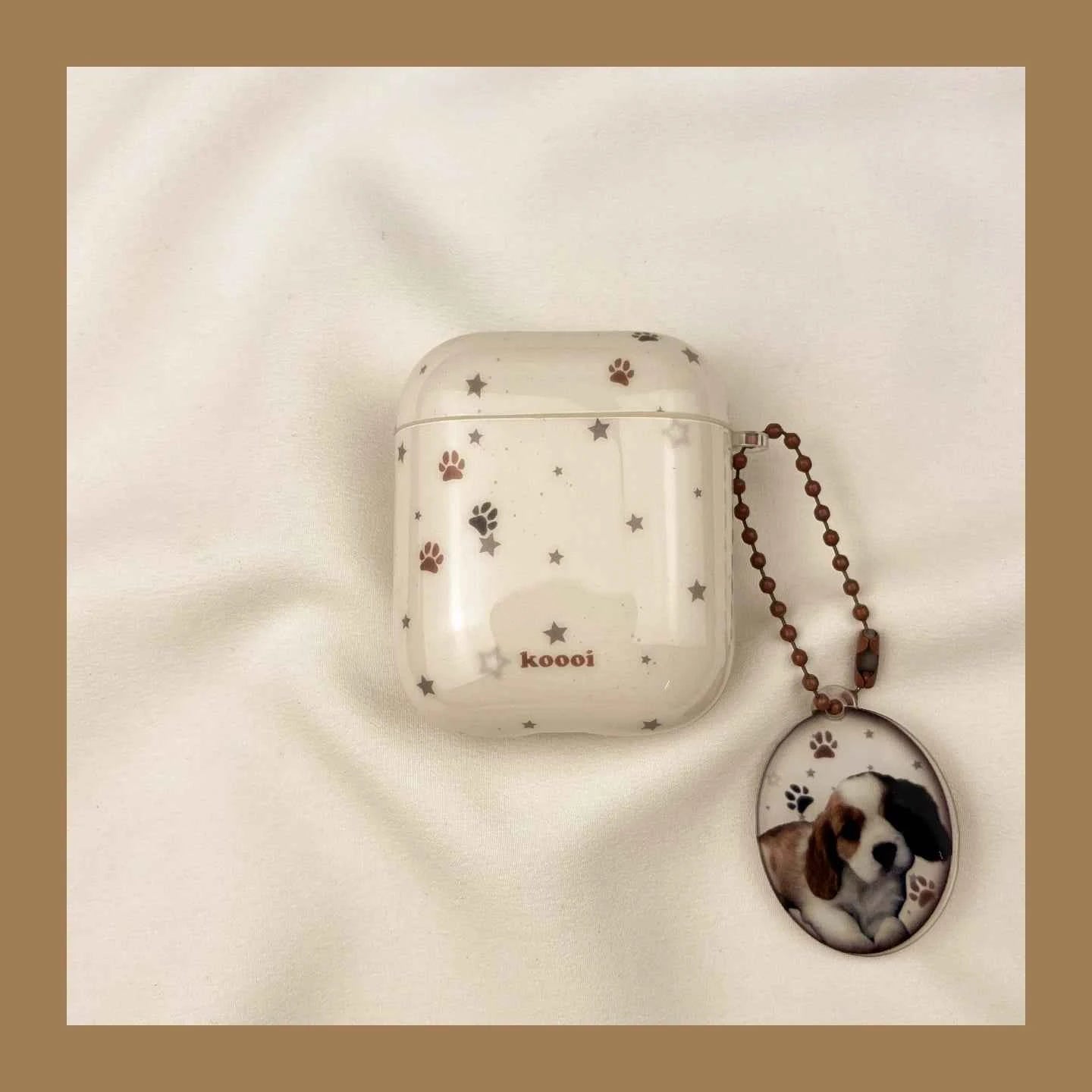 Star & Puppy Paw Print AirPods Case
