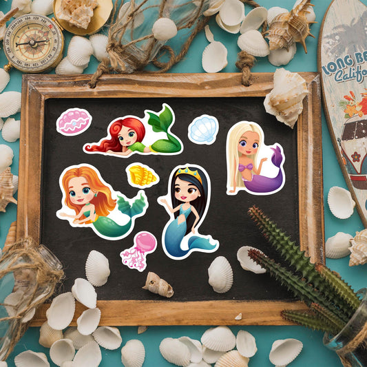 Make a Face Merenneitojoukkue Tarrat Lapsille 24 arkkia