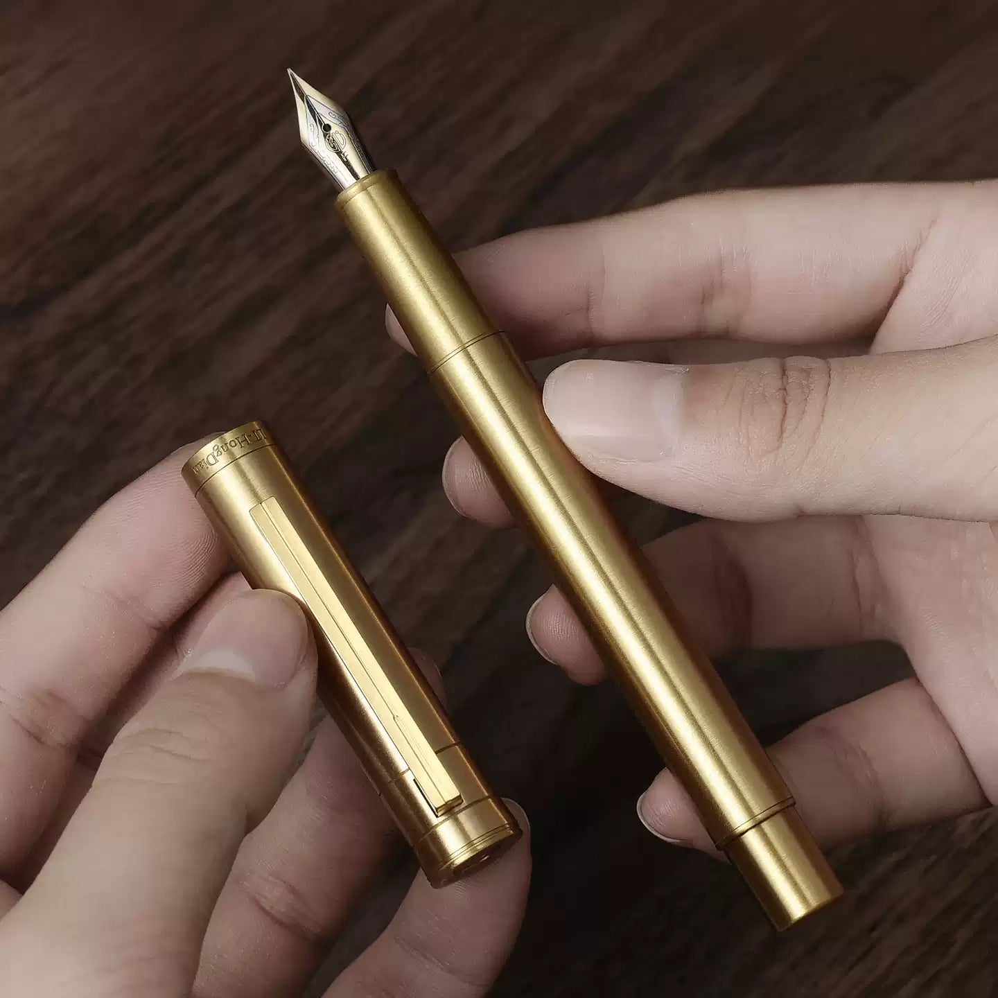 Hongdian 1861 Fountain Pen – Vintage Raw Brass Body