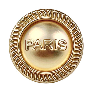 Goldener runder Metallknopf mit „PARIS“-Prägung, 23 mm