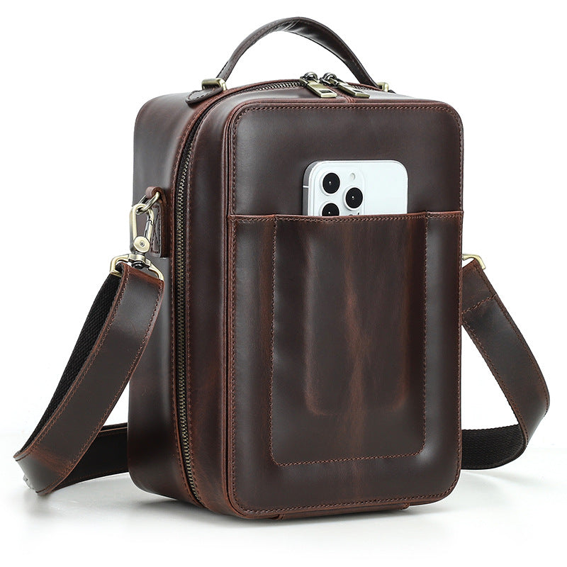 CONTACTS FAMILY Apple Vision Pro Leather Case | Cowhide Carrying