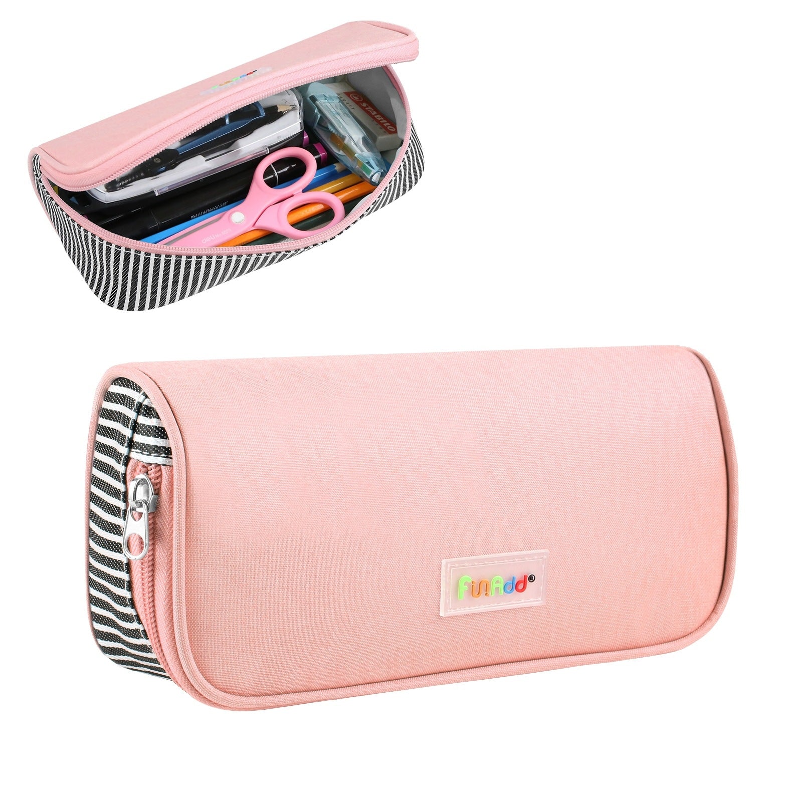 FunAdd Portable Large Pencil Case for Teen Boys Girls