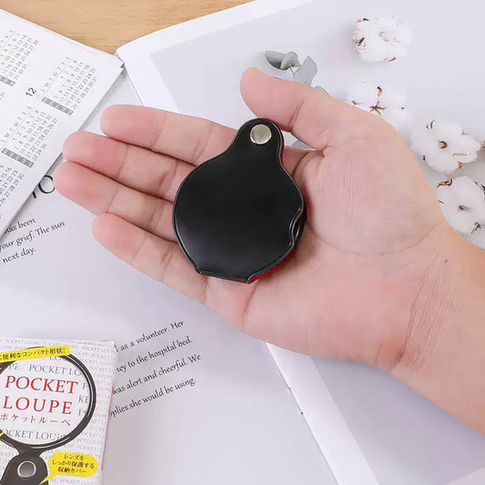 Japan Pocket Folding Magnifier 3X Handheld Reading Magnifying Glass