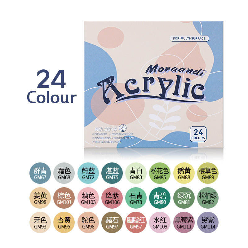 Moraandi 12/24 Acrylic Paint Marker Pens 2mm Medium Tip