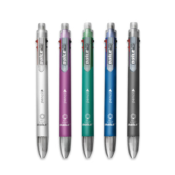 BAILE Multi Pen 5+1 Light,0.7mm Ballpoint Pen,0.5mm Mechanical Pencil