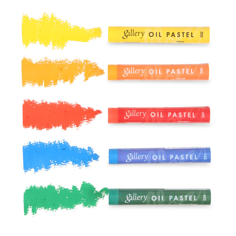 Mungyo Gallery Soft Oil Pastels Wood Box Set of 72 - Assorted Colors