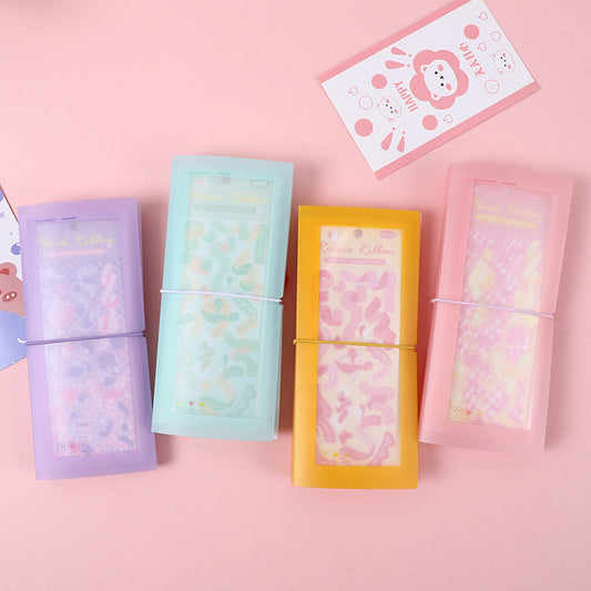 Macaron Sticker Storage Album – 4-Color Set 30 Pockets