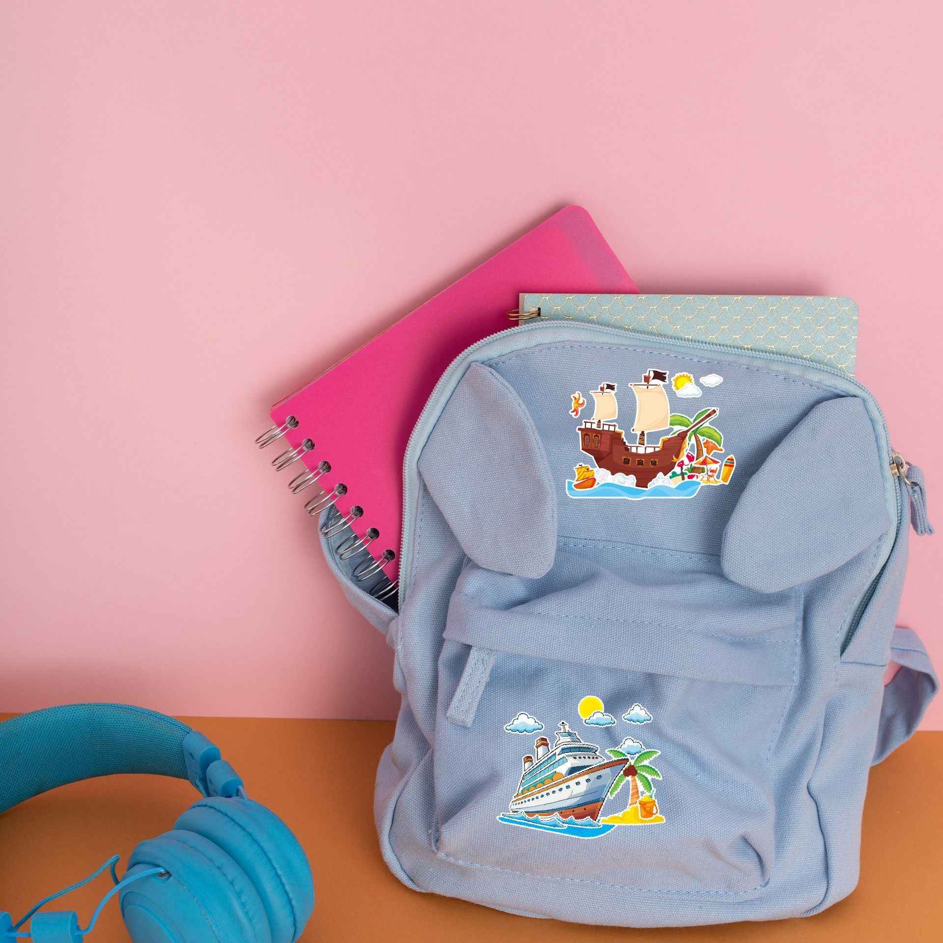 Make a Face Ship Yacht Stickers for Kids 24 Sheets